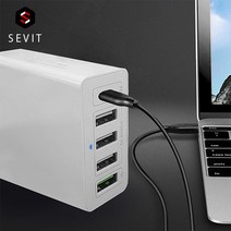 스마트 USB PD3.0 멀티 고속 충전기 30W 다포트 퀵차저 5포트 ZX-5U01T