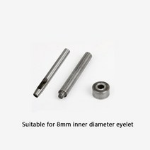 아일렛 펀치 핸드 노크 몰드 다이 도구 세트 해머 가죽 펀칭 액세서리 신발 가방, 8mm, 08 8mm