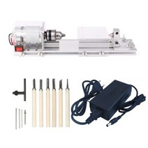 Mini Wood Lathe Machine DIY Woodworking Buddha Pearl Grinding Polishing Beads Drill Rotary Tool EU P, 01 As shown