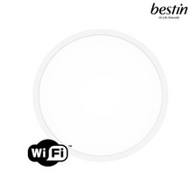 [베스틴] IoT LED방등 40W 퓨어화이트 (Wi-fi)-설치포함, 설치포함:설치포함