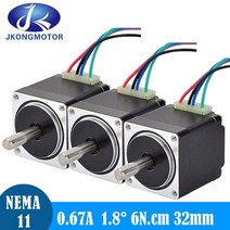 스텝모터 스테핑모터 리니어스테이지 엑츄에이터 3 개대 nema 11 스테퍼 모터 28x28x32mm 1.8deg 0.67a 6ncm8.5oz-in 2상 nema11 스테핑 모터, 3개
