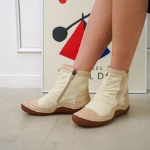 안산슈즈나라 여성 수제화 소가죽 빅사이즈 펀칭 앵글부츠 225mm-260mm AN019