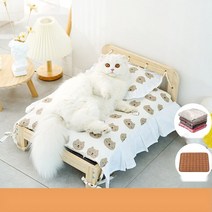 고양이 해먹 우드 침대 쿠션 캣타워 미니 캣워커 친환경 나무 해리스힐 사각형 하우스 예쁜, 곰