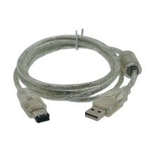 1 X Firewire IEEE 1394 6 핀 Male To USB 2.0 Male 어댑터 컨버터 케이블 코드 1.5M 5FT