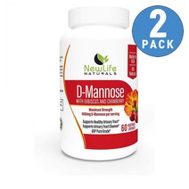 NewLife Naturals D-Mannose 뉴라이프 내추럴스 디만노스 디마노스 60캡슐 2팩, 이미지참조, 1세트