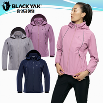 블랙야크 바람막이 B크로반자켓 여성용 간절기용 2Layer 발수 후드 생활방수 자켓
