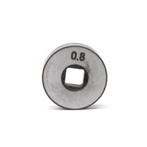 MIG 용접기 플라즈마 25x7.6x7mm 롤러 V 그루브 0.8 1.0 Mig 스틸 플럭스 코어 와이어 피드 피더 모터 용, 02 V 0.8 1.0