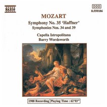 핫트랙스 WOLFGANG AMADEUS MOZART - SYMPHONY NOS.34 35 & 39/ BARRY WORDSWORTH [모차르트: 교향곡 34 하프너 39번]