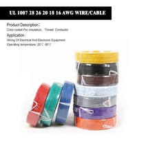 0.2~12mm 철사 반생이 와이어 스텐철사 wholesale 15 미터 1007 28 26 24 22 20 18 16 awg pvc rohs 케이블 장비 전선 awm 주석, 검은색, 16아그, 5m