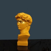 VASE 달항아리화병 모던하우스화병 수지 꽃병 북부 유럽 홈 장식 메이크업 브러쉬 보관 상자 다기능 펜 홀더 동상 조각 모델, 노란색