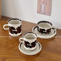 아라비아핀란드 루이자 코코아컵 코랄리 커피잔 찻잔 세트, 아이리스 찻잔 세트