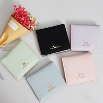 컬러 여성 포인트 미니 반지갑 동전 카드 사각 30대반지갑 대학생반지갑 여대생