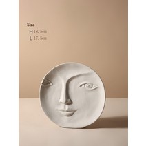 꽃병 화병 세라믹 오브제 도자기 모던 북유럽 동그란 피카소 크리 에이 티브 얼굴 간단한, g