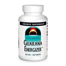 소스내추럴스 과라나 에너자이저 900 mg 200 타블렛, 4병, 200정