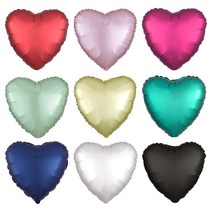 피플스파티 18인치 새틴럭스 하트 호일풍선 은박풍선, 민트그린, 1개
