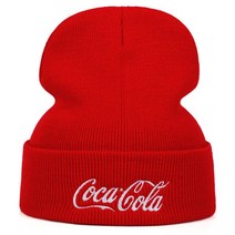 힙합모자 Coca 콜라 모자 헤징 힙합 스컬리 비니 가을/겨울용 양모 남성 및 여성용 니트 겨울 스키 gorras