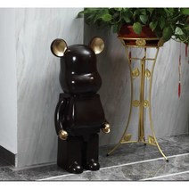 베어브릭 저금통 인테리어 소품 개업 집들이 선물 50cm 대형 피규어, 다크브라운