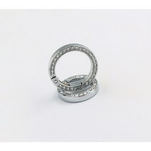 큐빅 O링 2개 세트 3.5cm 가방끈 고리 오픈형 오링 뜨개 가방 부자재 o-ring, 은색