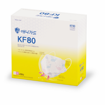 애니가드 꿈꾸는 고래 웰빙 황사 마스크 뉴 프리미엄 소형 KF80, 혼합색상, 250개, 1개입