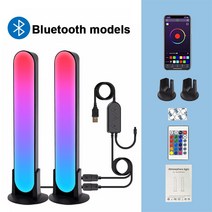 RGB 음악 백라이트 사운드 컨트롤 스마트 나이트 라이트 바 게임 TV 장식 램프에 대 한 블루투스 LED 빛으로 작동, [03] Bluetooth-2, [03] UK Plug