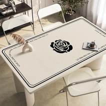 가죽 식탁매트 식탁 테이블 책상 보호필름 유리대용 가죽 방수 식탁매트, 80x135cm, D