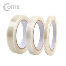 COMS 필라멘트 테이프 폭 15mm 길이 25m 유리섬유 엘레베이터 승강기 보양 전자제품