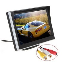 5 인치 tft lcd 화면 자동차 모니터 hd800 480 2 개의 비디오 입력이있는 주차 모니터 반전 백미러 카메라 옵션, 협력사, 실버 모니터 전용
