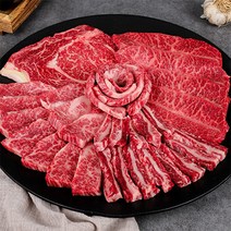 [까칠한 박여사] 1++한우모듬한판 (꽃등심 300g+특수300g(살치살 갈비살 부채살 업진살)) 600g+와사비 허브솔트증정, 한우모듬+ 한우안심 300g 추가
