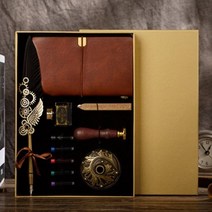 기타 바보사랑[디작소] 8종 깃털 만년필 노트세트 선물 컨버터 딥펜, 상세페이지 참조, 상세페이지 참조