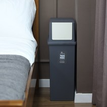 어디에도 쏙 초슬림 푸쉬형 분리수거함 50L 대용량 자투리 공간도 ok 적재가능 카페, 아이보리