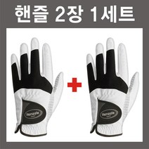 1+1 핸즐 남성 지맥스 골프장갑 양손 연습용 선물 홍보용 당일발송, 블랙