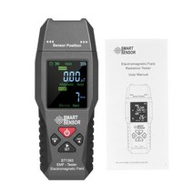 방사능 측정기 라돈 휴대용 방사선 ST1393 EMF 미터 전자기장 검출기 휴대디지털 LCD 방사선 테스터, 01 체코, 01 Black, 01 Black