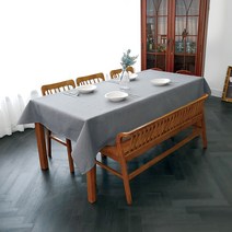 케이홈 폴리 방수 테이블보 식탁보 행사용 식탁 테이블, 그레이, 140x300cm