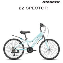 (완조립) 2022 스타카토 스펙터 22인치 21단 알루미늄 초등학생 MTB 자전거, 핑크
