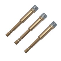 FCD 다이아몬드 융착 코아비트 6~16mm 육각생크 임팩용 천공 타일 대리석, 6mm