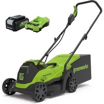 그린웍스 Greenworks 무선 잔디깎이 24V 33cm(4Ah 배터리 충전기 포함), 33cm-24V-1x4Ah 배터리