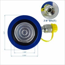 유압리프트 20T 50mm 숏 유압 잭 실린더 RSC-2050, 한개옵션0, 한개옵션0