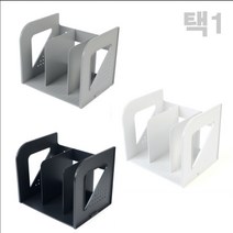 3단 책꽂이 아크릴책꽂이 책상위책장 미니책꽂이, 쿨그레이