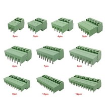 전선 와이어 방수 커넥터 5 쌍 15edg kf2edg 3.5mm 3.81mm 3.96mm 5.08mm pcb 나사 터미널 블록 2-12pin 수 플러그 암 소켓 핀 헤더, 직각, 9시