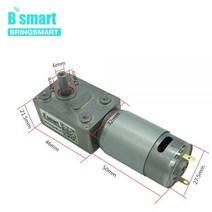 감속기 기어드 모터 Bringmart 12V 웜 기어 DC 미니 감속 박스 엔진 자동 잠금 JGY-395, [01] 12v 2.5rpm, [03] package C