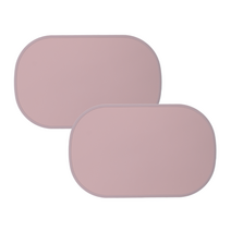 실리콘 라운드 테두리형 식탁매트 2pcs 세트, 라운드_인디핑크x2