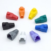 티테크 RJ-45 통부트 덮개형 보호캡/TC-BOOT/6파이 사용가능/부트 덮개형/RJ45 커넥터와 랜케이블 연결 부분을 보호/케이블 꺽임및 커넥터 파손을 방지, 노랑