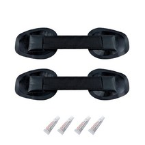 고무 보트 닻 2x 풍선 낚시 pvc 캐리 핸들 그랩 시트 스트랩 패치 고정 웨빙 카약 카누 딩기 요트 액세서리, 검은색