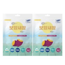 더보양 보양새참 국산재료 국내생산 각종인증 영양가득 맛있는 강아지 건강 수제간식, 90g x 2팩, 고구마