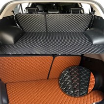 차박매트 올뉴모닝 트렁크 정재함 차박 매트, 렉스턴W, 브라운원단 브라운스티치