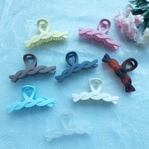 디스코 무광 컬러 11CM 꼬임 집게핀