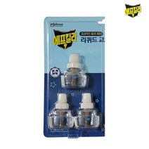 에프킬라 스마트 리퀴드 훈증기 자동 꺼짐 켜짐 무향 리필 히터 전자모기약 전기모기향 모음, 3입, 33ml