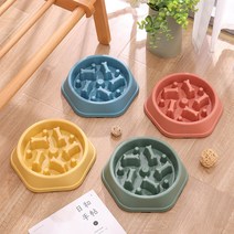 굳띵 반려동물 강아지 고양이 급체방지 그릇, 블루