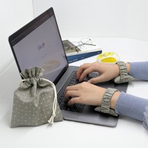 밴드형 키보드 손목받침대 클래식 2종 마우스 손목쿠션 손목보호대 팜레스트 아이보리 그레이, 필기용, 아이보리2개, 카키그레이