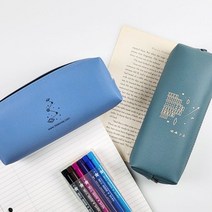 봉제필통 심플디자인 PVC 사무실 필통 랜덤발송, 단품, 단품